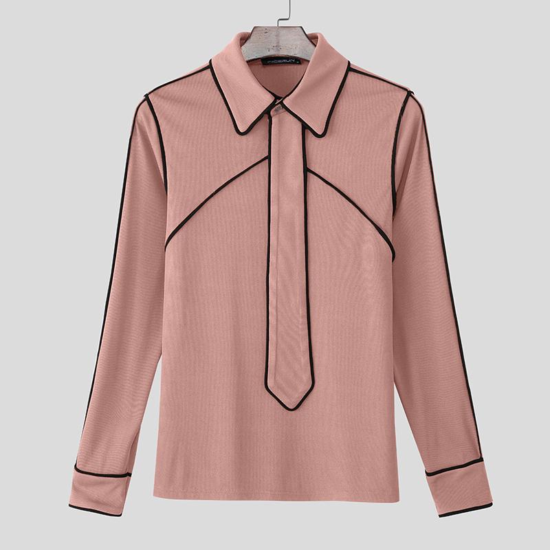 INCERUN Осенние мужские футболки с лацканами, длинным рукавом, стеганые, в рубчик, повседневные, майки S
INCERUN Осенние мужские футболки с лацканами, длинным рукавом, стеганые, в рубчик, повседневные, майки S