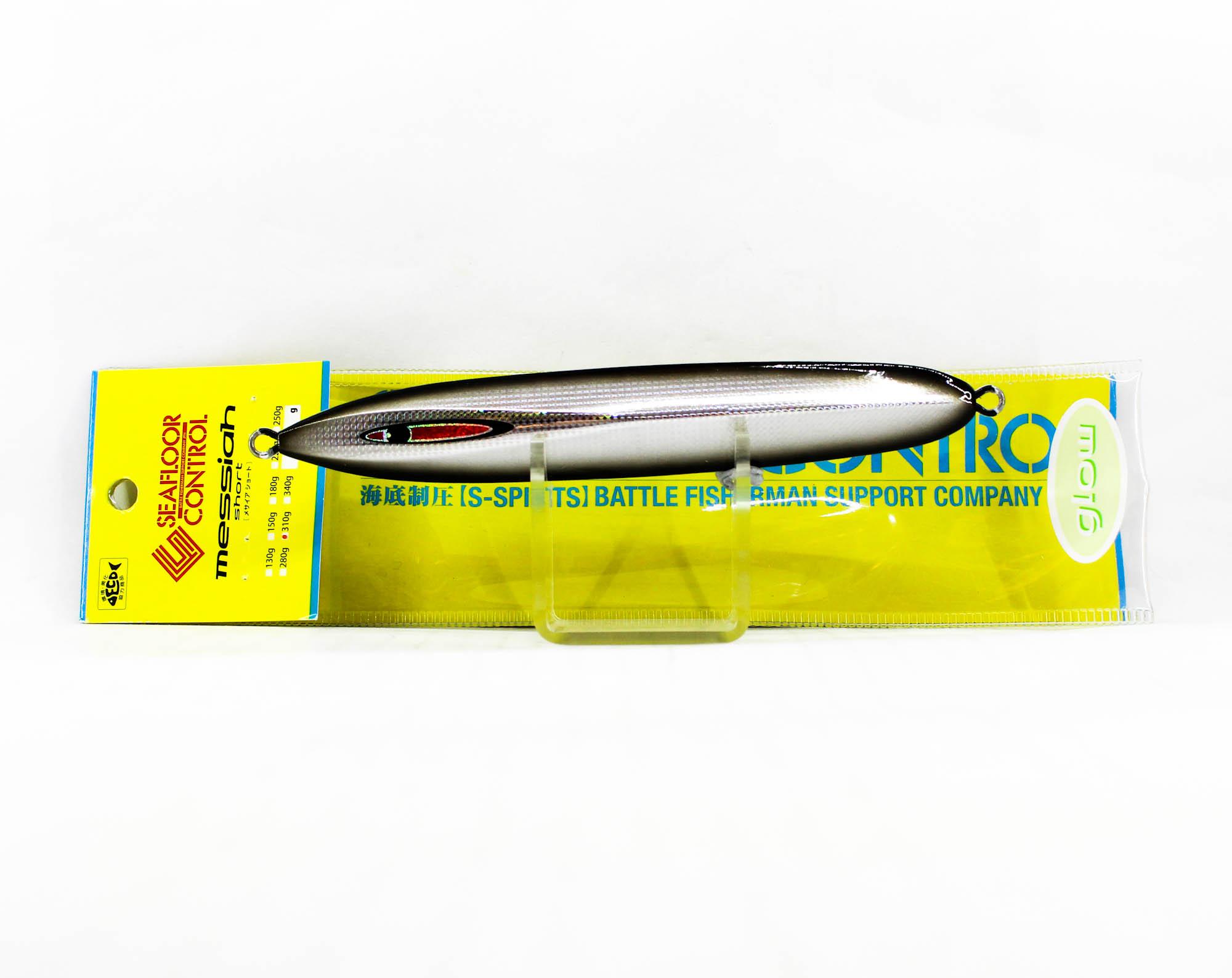 Seafloor Control Metal Jig Messiah Short 310 grams Silver Black ZGGR (5969)
Seafloor Control Metal Jig Messiah Short 310 grams Silver Black ZGGR (5969)