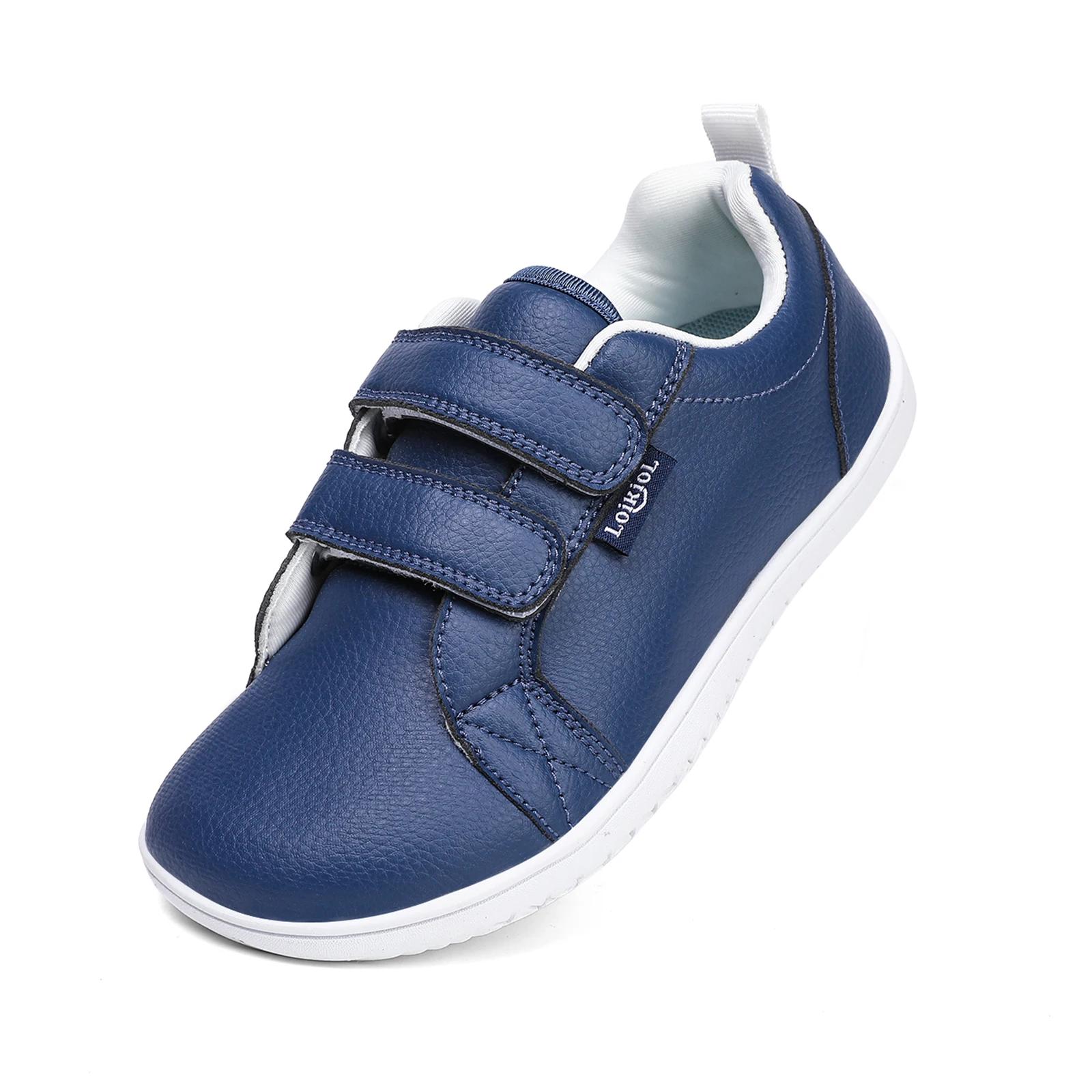 Boys Girls Wide Toe Barefoot Shoes Kids Minimalist Fashion Sneakers Lightweight Hook Loop Artificial Leather Walking Flats 26
Boys Girls Wide Toe Barefoot Shoes Kids Minimalist Fashion Sneakers Lightweight Hook Loop Artificial Leather Walking Flats 26