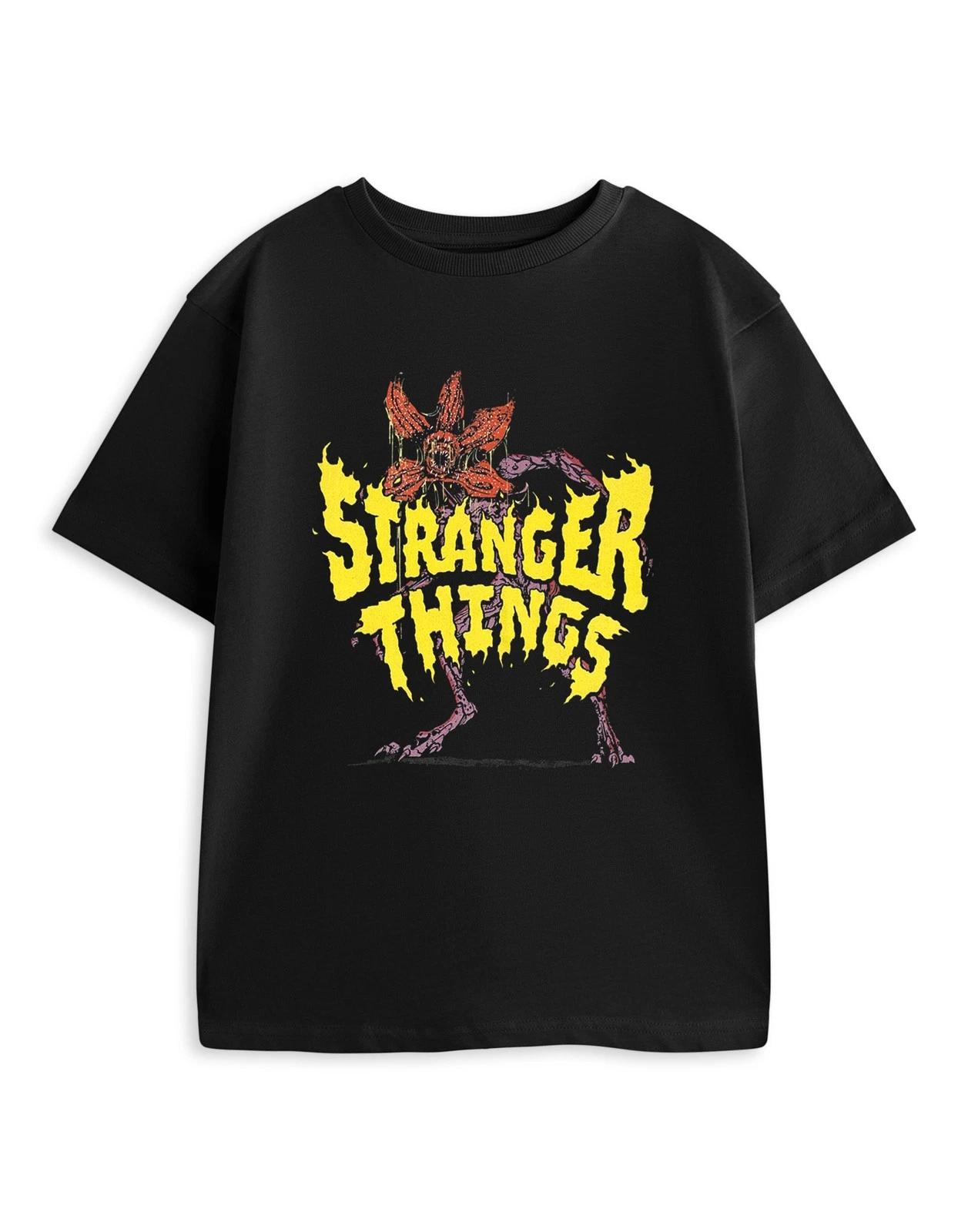 Stranger Things Black Demogorgon Short Sleeved 100% Cotton T-shirt Mens Tees Top Unisex Kids S
Stranger Things Black Demogorgon Short Sleeved 100% Cotton T-shirt Mens Tees Top Unisex Kids S