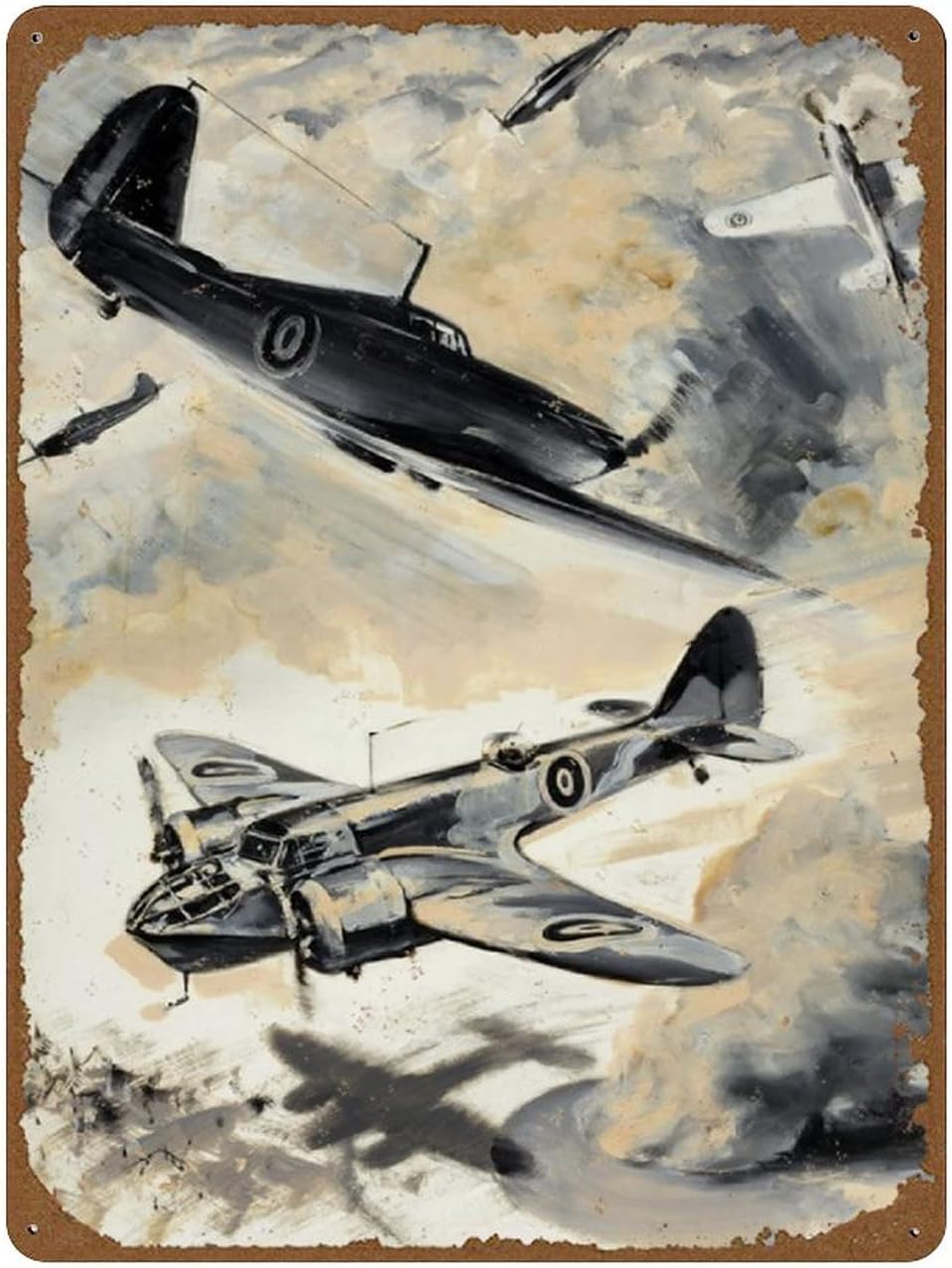British Aircraft on A Bombing Vintage Classic WW2 Propaganda Poster Novelty Tin Sign Metal Wall Funny Man Cave C 20x30cm(7.8x11.8inch)
British Aircraft on A Bombing Vintage Classic WW2 Propaganda Poster Novelty Tin Sign Metal Wall Funny Man Cave C 20x30cm(7.8x11.8inch)