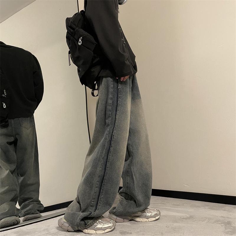 Мужские американские ретро-джинсы - весна/осень 2024 года, модные свободные широкие брюки S синий
Мужские американские ретро-джинсы - весна/осень 2024 года, модные свободные широкие брюки S синий