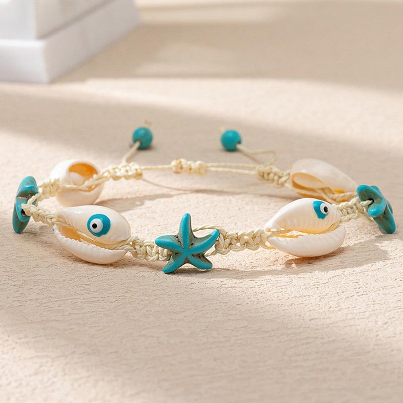 1 шт., пляжное ювелирное ожерелье, браслет, регулируемая морская звезда, летняя плетеная женская обувь в богемном стиле
1 шт., пляжное ювелирное ожерелье, браслет, регулируемая морская звезда, летняя плетеная женская обувь в богемном стиле