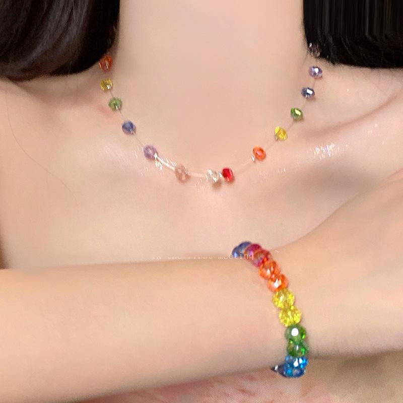 Stained glass beaded bracelet, summer dopamine temperament, exquisite niche design, fashionable and versatile high-end jewelry.
Stained glass beaded bracelet, summer dopamine temperament, exquisite niche design, fashionable and versatile high-end jewelry.