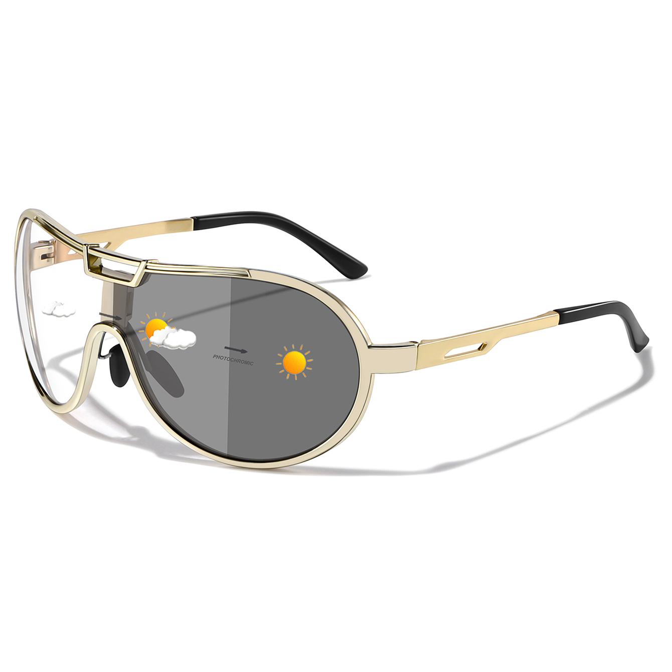 Photochromic Alloy Round Sunglasses Windproof Unisex Fashion Sunglasses for Cycling Hiking Travel Driving Selfie
Photochromic Alloy Round Sunglasses Windproof Unisex Fashion Sunglasses for Cycling Hiking Travel Driving Selfie