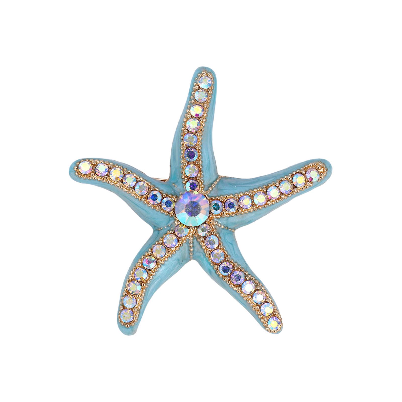 Stylish Starfish Crystal Brooch Lightweight Alloy Lapel Pin Secure Fastening Design For Office Outfit Decoration 1
Stylish Starfish Crystal Brooch Lightweight Alloy Lapel Pin Secure Fastening Design For Office Outfit Decoration 1