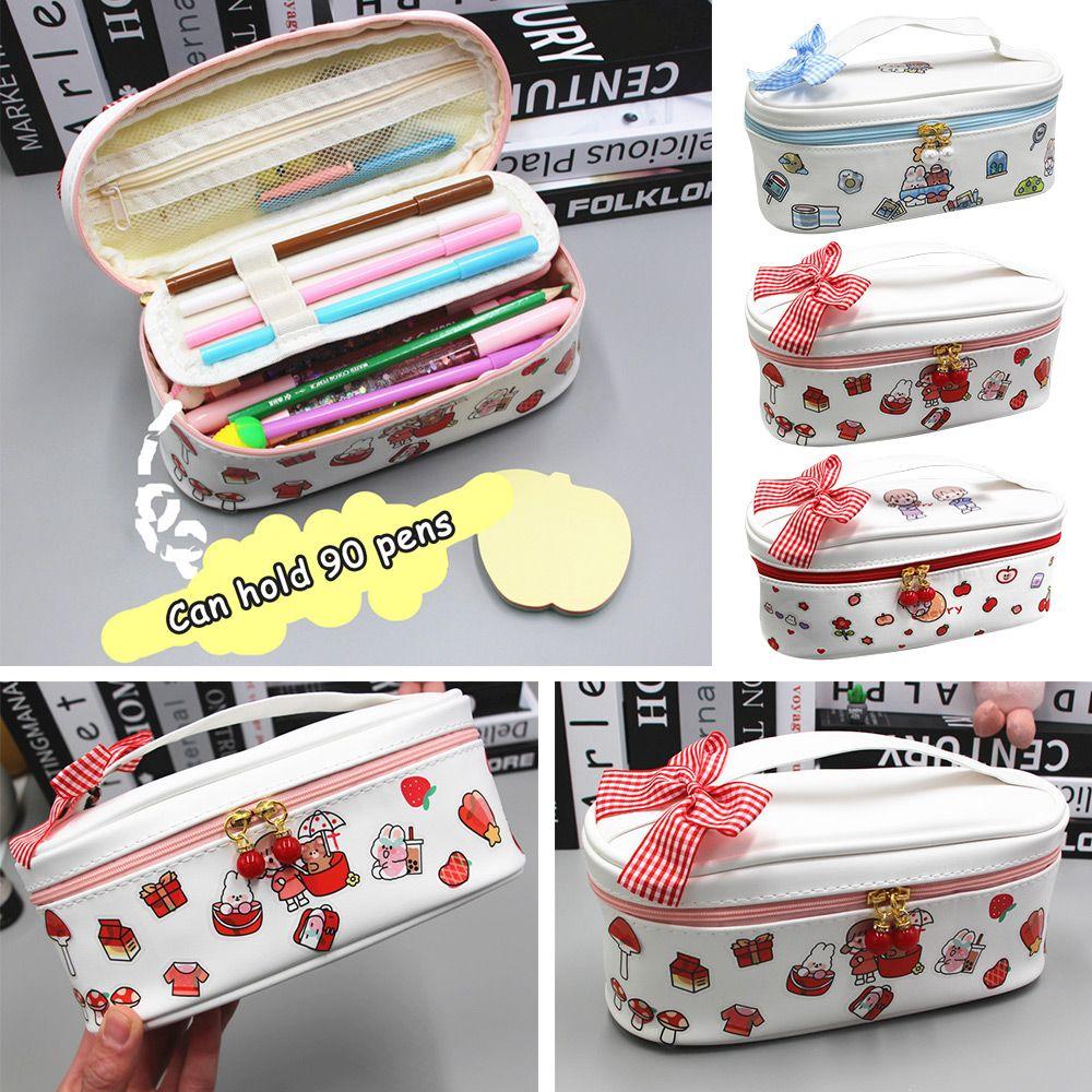 Cases Large Capacity Kawaii Stationery Box Organizer Pouch Pencil Box PU School Storage Pencil Case
Cases Large Capacity Kawaii Stationery Box Organizer Pouch Pencil Box PU School Storage Pencil Case