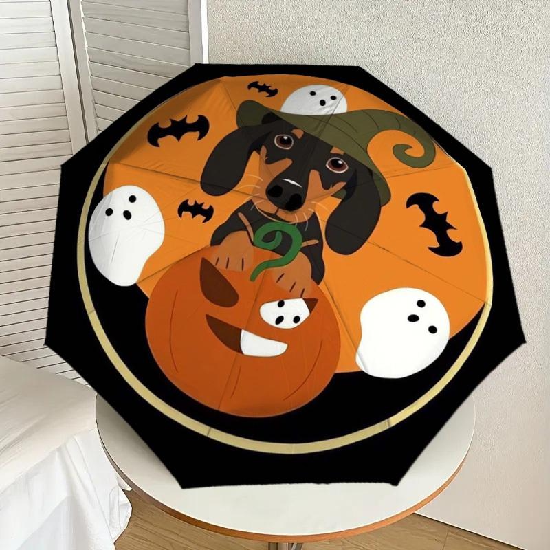 1pc Halloween Dachshund with Witch Hat Umbrella with Plastic Handle,Suitable for All Seasons Home Travel Outdoor UmbrellaDD1423
1pc Halloween Dachshund with Witch Hat Umbrella with Plastic Handle,Suitable for All Seasons Home Travel Outdoor UmbrellaDD1423