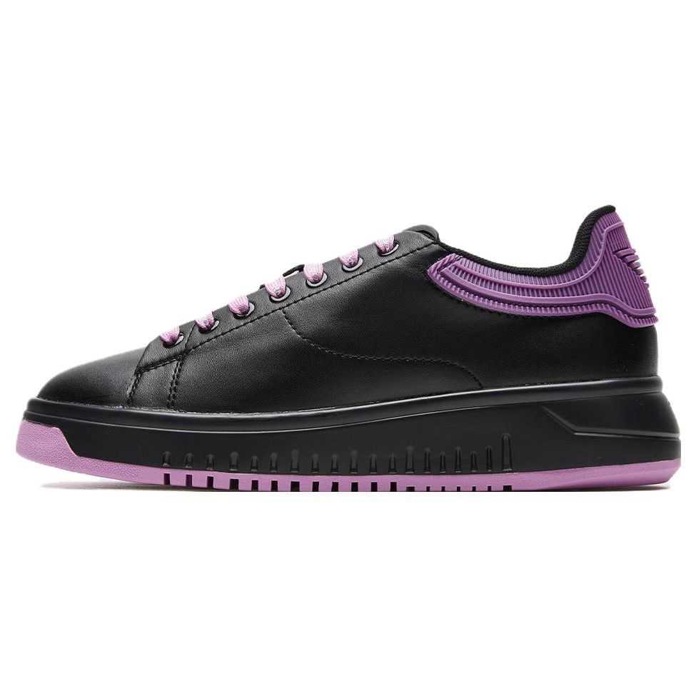 Emporio Armani Two-Layer Cowhide Thick Sole Comfortable Versatile Low-Top Sneakers Women sneakers Black Purple X3X024XN825R295 37
Emporio Armani Two-Layer Cowhide Thick Sole Comfortable Versatile Low-Top Sneakers Women sneakers Black Purple X3X024XN825R295 37