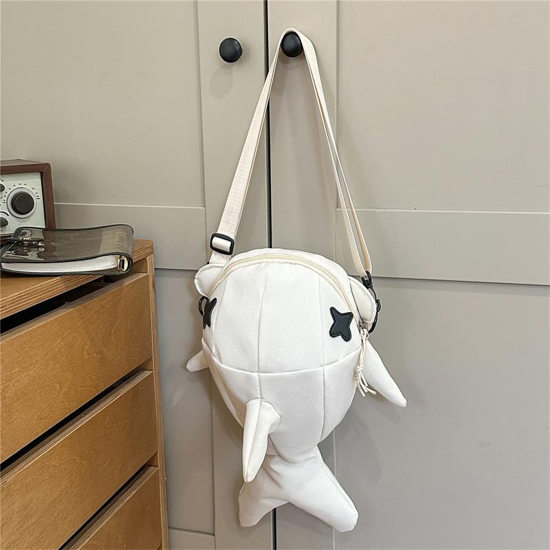 Unisex Shark Cartoon Shoulder Bag Student Crossbody Bag білий
Unisex Shark Cartoon Shoulder Bag Student Crossbody Bag білий