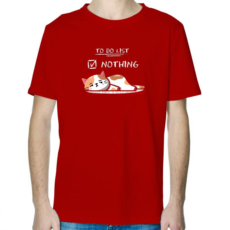 Summer New Shirts And TShirts To Do List Nothing Sleeping Cat Funny Printed TShirt Short Sleeve Tee Mens Cotton TShirt S
Summer New Shirts And TShirts To Do List Nothing Sleeping Cat Funny Printed TShirt Short Sleeve Tee Mens Cotton TShirt S