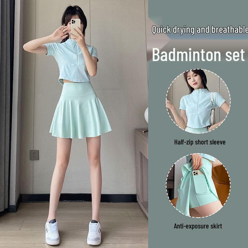 Women s 2025 Summer Quick-Dry Badminton & Tennis Sportswear Set – Yoga Pleated Skirt & Fitness Outfit Large
Women s 2025 Summer Quick-Dry Badminton & Tennis Sportswear Set – Yoga Pleated Skirt & Fitness Outfit Large