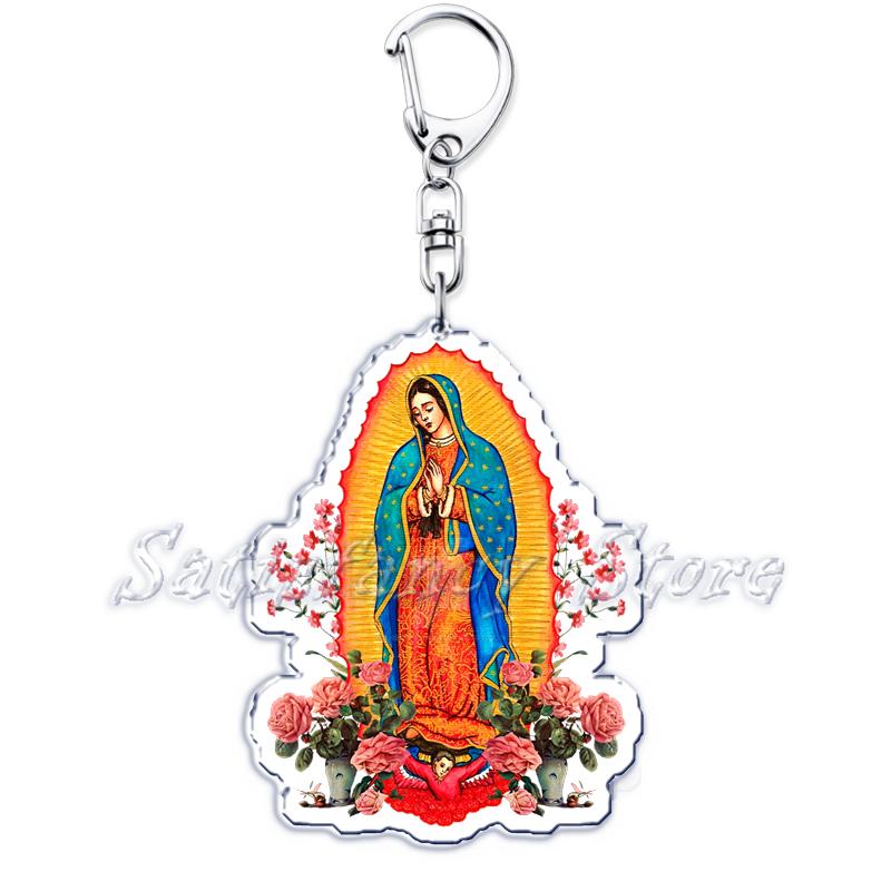 Vintage Our Lady of Guadalupe Mexican Virgin Mary Keychains Ring for Accessories Bag Pendant Key Chain Jewelry Fans Gifts
Vintage Our Lady of Guadalupe Mexican Virgin Mary Keychains Ring for Accessories Bag Pendant Key Chain Jewelry Fans Gifts