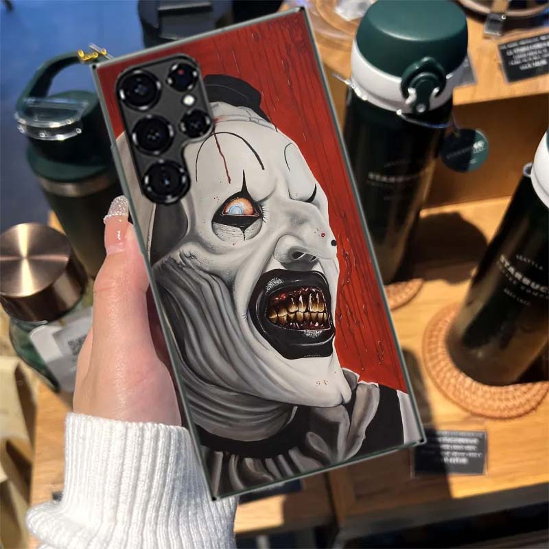 Horror Movie Terrifier Cases Phone Case for Samsung Galaxy S26 Ultra S25 Edge S24 S23 FE S21 Plus S20 S22 S10 Cover TPU Capa She Samsung S25 Ultra
Horror Movie Terrifier Cases Phone Case for Samsung Galaxy S26 Ultra S25 Edge S24 S23 FE S21 Plus S20 S22 S10 Cover TPU Capa She Samsung S25 Ultra