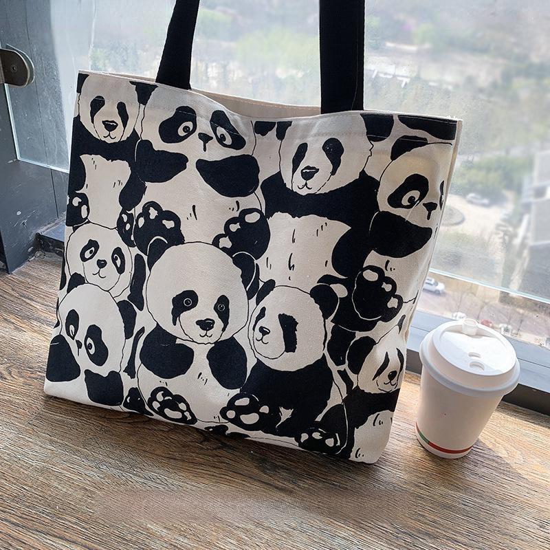 Canvas Bag Women s Shoulder Chinese Style High Capacity Zipper Canvas Bag Portable Shopping Bag Double Cute Panda Sided Printing
Canvas Bag Women s Shoulder Chinese Style High Capacity Zipper Canvas Bag Portable Shopping Bag Double Cute Panda Sided Printing