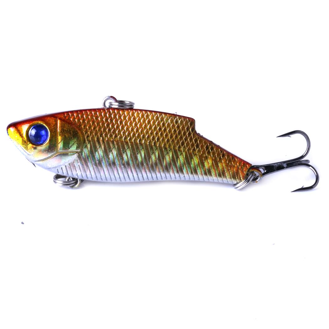 1 шт. Hengjia 9,3 г/5,5 см VIB рыболовная приманка для окуня щуки 8 # тройной крючок D