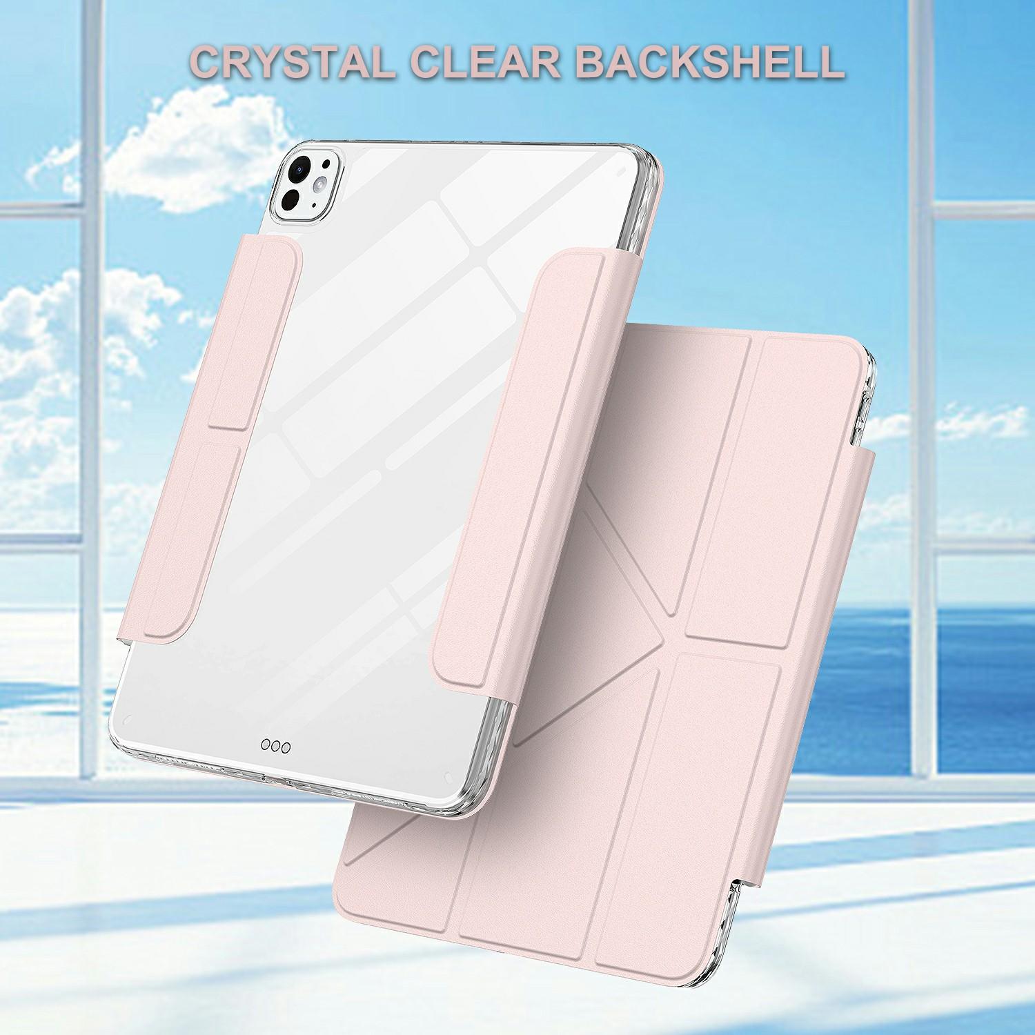 For iPad Pro 13 (2024) Tablet Case Stand Magnetic Detachable PU Leather Cover with Auto Wake/Sleep Pink
For iPad Pro 13 (2024) Tablet Case Stand Magnetic Detachable PU Leather Cover with Auto Wake/Sleep Pink