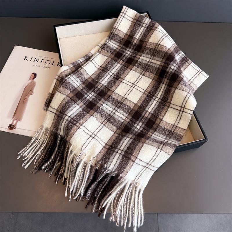 Winter Neck Warmer Scarf For Women Men Thickened Tassel Pashmina Shawl Faux Cashmere Warps Autumn Elegant Ladies Blanket
Winter Neck Warmer Scarf For Women Men Thickened Tassel Pashmina Shawl Faux Cashmere Warps Autumn Elegant Ladies Blanket