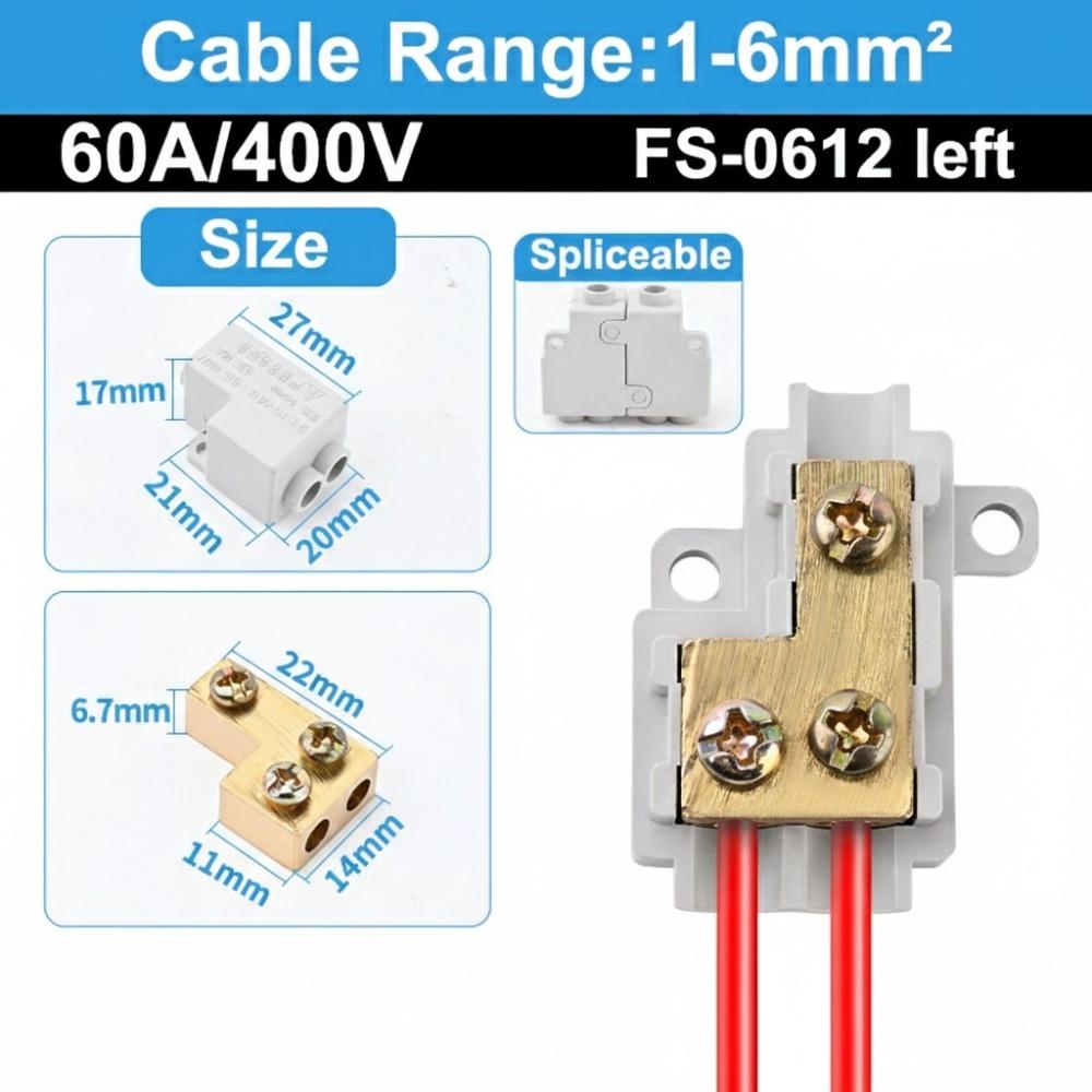 New Spliceable High Power Splitter Conductor Brass Universal Quick Terminal Block Wire Connector Electrical
New Spliceable High Power Splitter Conductor Brass Universal Quick Terminal Block Wire Connector Electrical