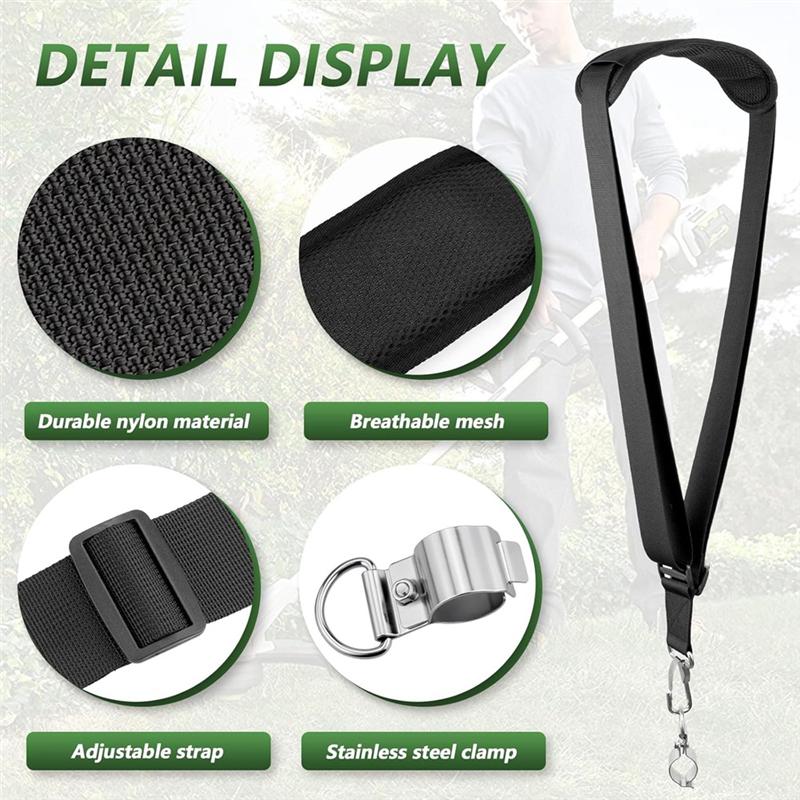 A25F-String Trimmer Shoulder Strap For Weed Eaters- For EGO Stihl Ryobi Kobalt Echo Toro Troy Compati чорний
A25F-String Trimmer Shoulder Strap For Weed Eaters- For EGO Stihl Ryobi Kobalt Echo Toro Troy Compati чорний