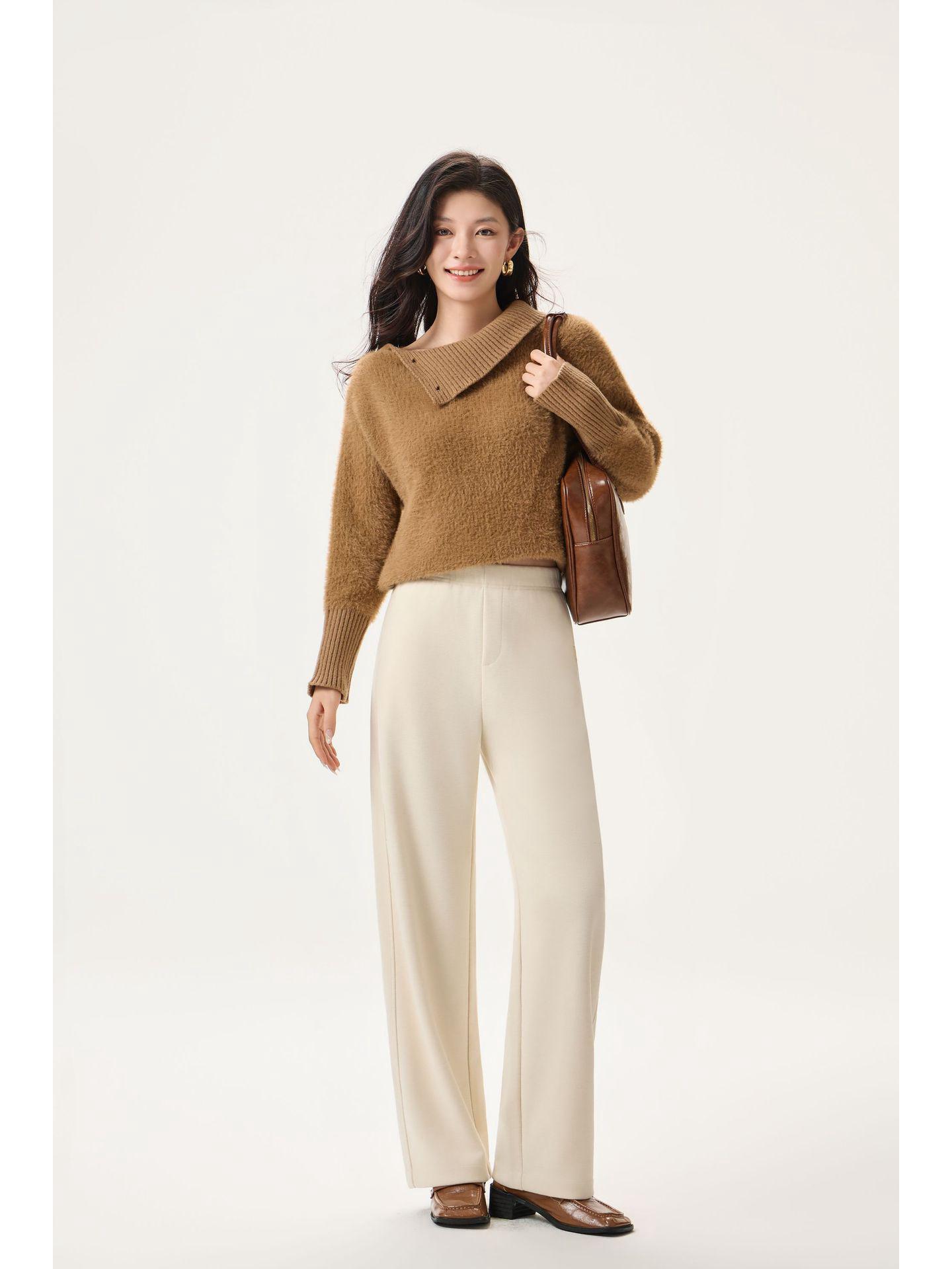 Women s High Waist White Wool-Blend Fleece Pants - Slimming, Versatile, Straight/Wide Leg Winter Casuals. XL (120-130 jin) абрикосовий
Women s High Waist White Wool-Blend Fleece Pants - Slimming, Versatile, Straight/Wide Leg Winter Casuals. XL (120-130 jin) абрикосовий
