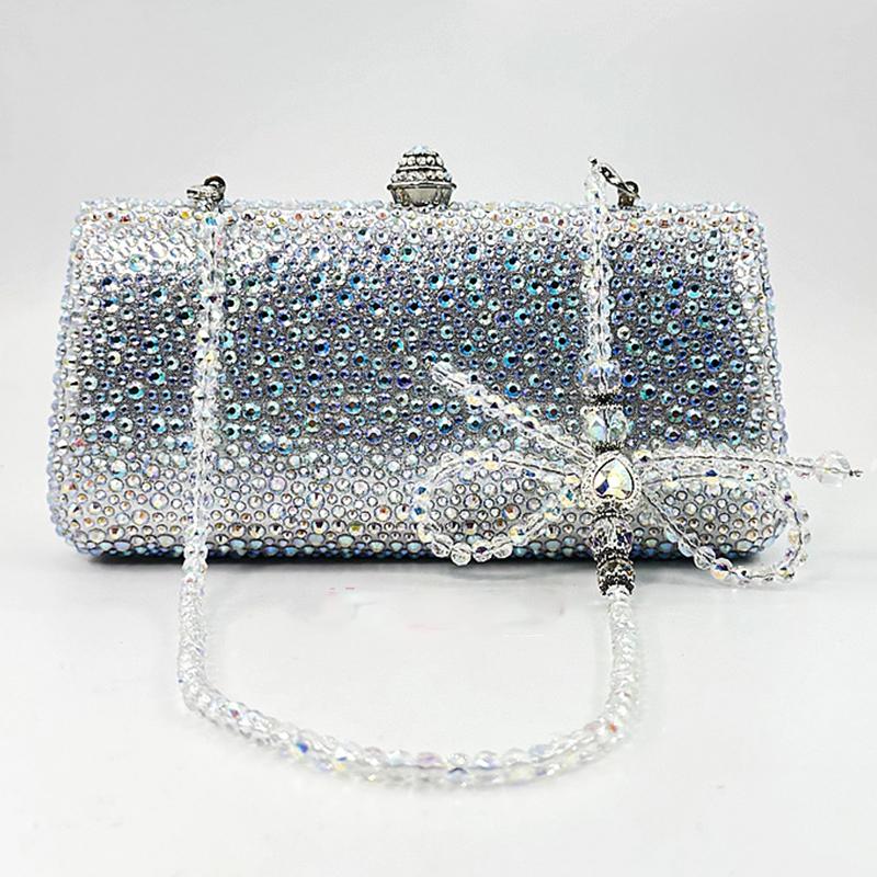 Silver Crystal Evening Bags Clutches Diamond Wedding Purses WHTUOHENG Gold Metal Women Rhinestone Clutches Lady Box Handbags 20.5cmX10cmX5.7cm
Silver Crystal Evening Bags Clutches Diamond Wedding Purses WHTUOHENG Gold Metal Women Rhinestone Clutches Lady Box Handbags 20.5cmX10cmX5.7cm