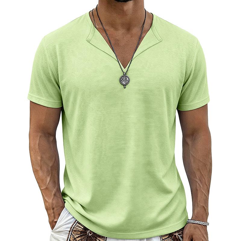 Men s Casual V Neck T Shirt Lightweight Breathable Short Sleeve Top Cotton Linen Blend Summer Fashion Tee for Everyday Wear S зелёный
Men s Casual V Neck T Shirt Lightweight Breathable Short Sleeve Top Cotton Linen Blend Summer Fashion Tee for Everyday Wear S зелёный