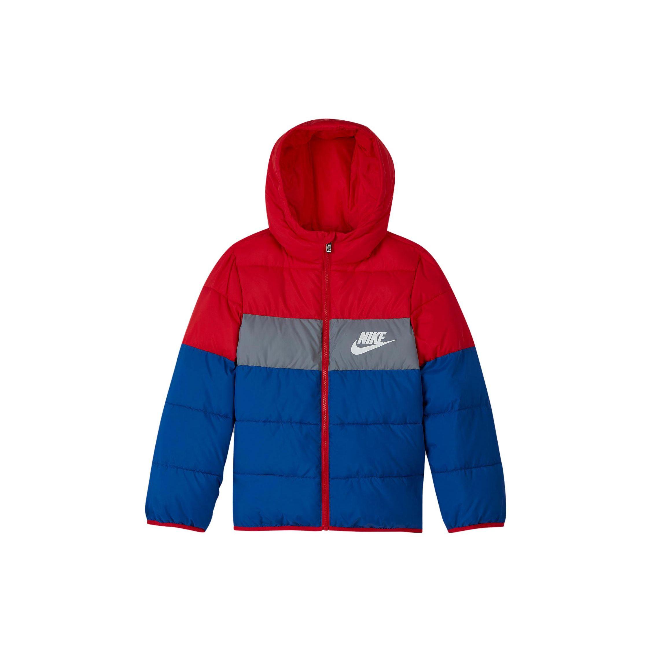 Nike Color Block Brand Logo Printed Long Sleeve Cotton Jacket Kids outerwear Blue Red HA5142-489 XL
Nike Color Block Brand Logo Printed Long Sleeve Cotton Jacket Kids outerwear Blue Red HA5142-489 XL