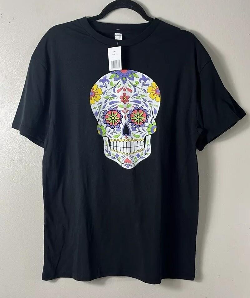 Halloween Skull Print Black Adult Shirt Large 5XL різнокольоровий
Halloween Skull Print Black Adult Shirt Large 5XL різнокольоровий
