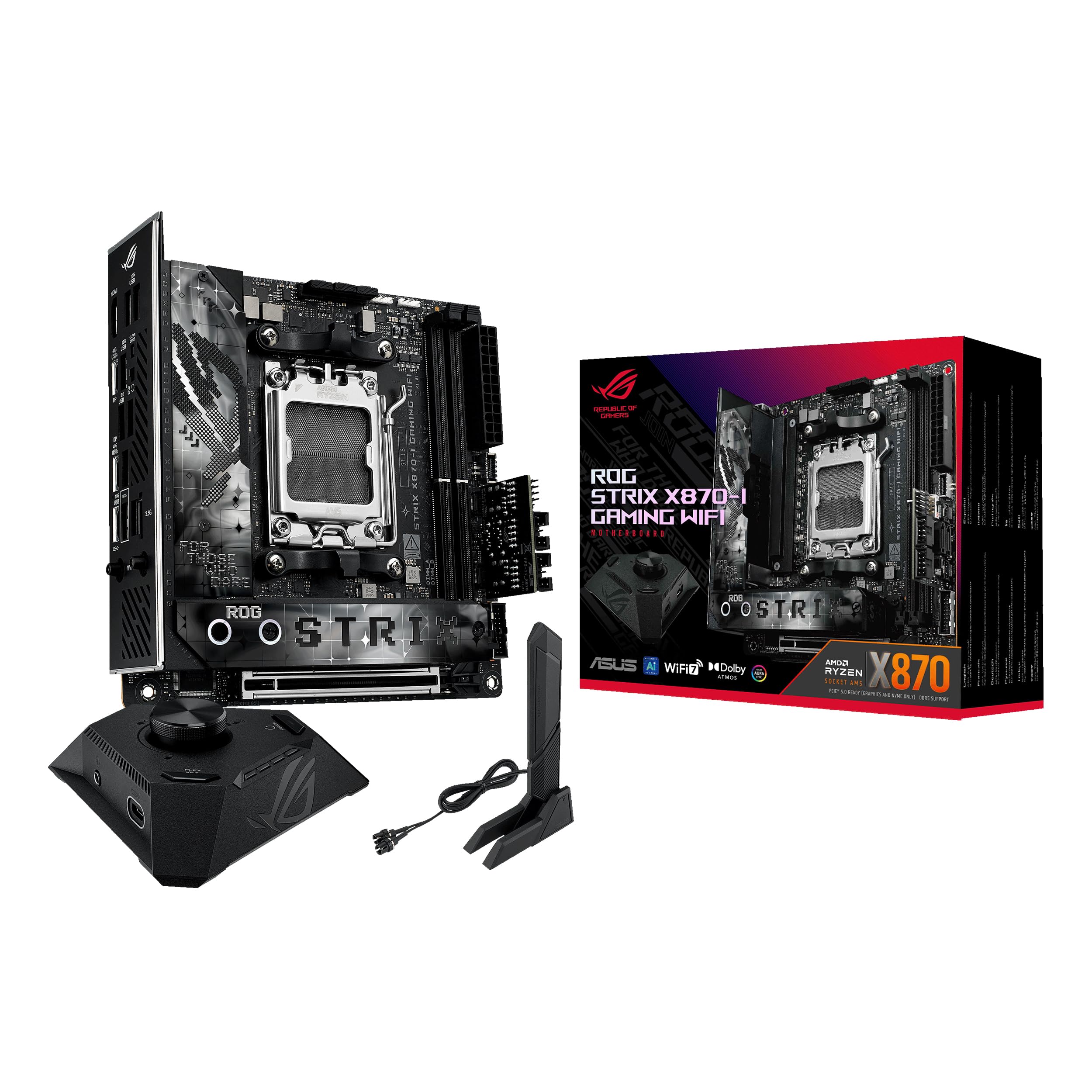 ASUS ROG STRIX GAMING WIFI AMD Ryzen 9000 Series AM5 Compatible X870 Chipset Авторизований дистриб’ютор продукту X870-I Mini-ITX Материнська плата/домашня
ASUS ROG STRIX GAMING WIFI AMD Ryzen 9000 Series AM5 Compatible X870 Chipset Авторизований дистриб’ютор продукту X870-I Mini-ITX Материнська плата/домашня