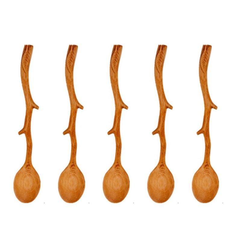 5 Pcs Japanese Style Beech Spoons,Branch Shape Long Handle Scoop,Coffee Stirring Spoon,Tableware CNIM Hot
5 Pcs Japanese Style Beech Spoons,Branch Shape Long Handle Scoop,Coffee Stirring Spoon,Tableware CNIM Hot