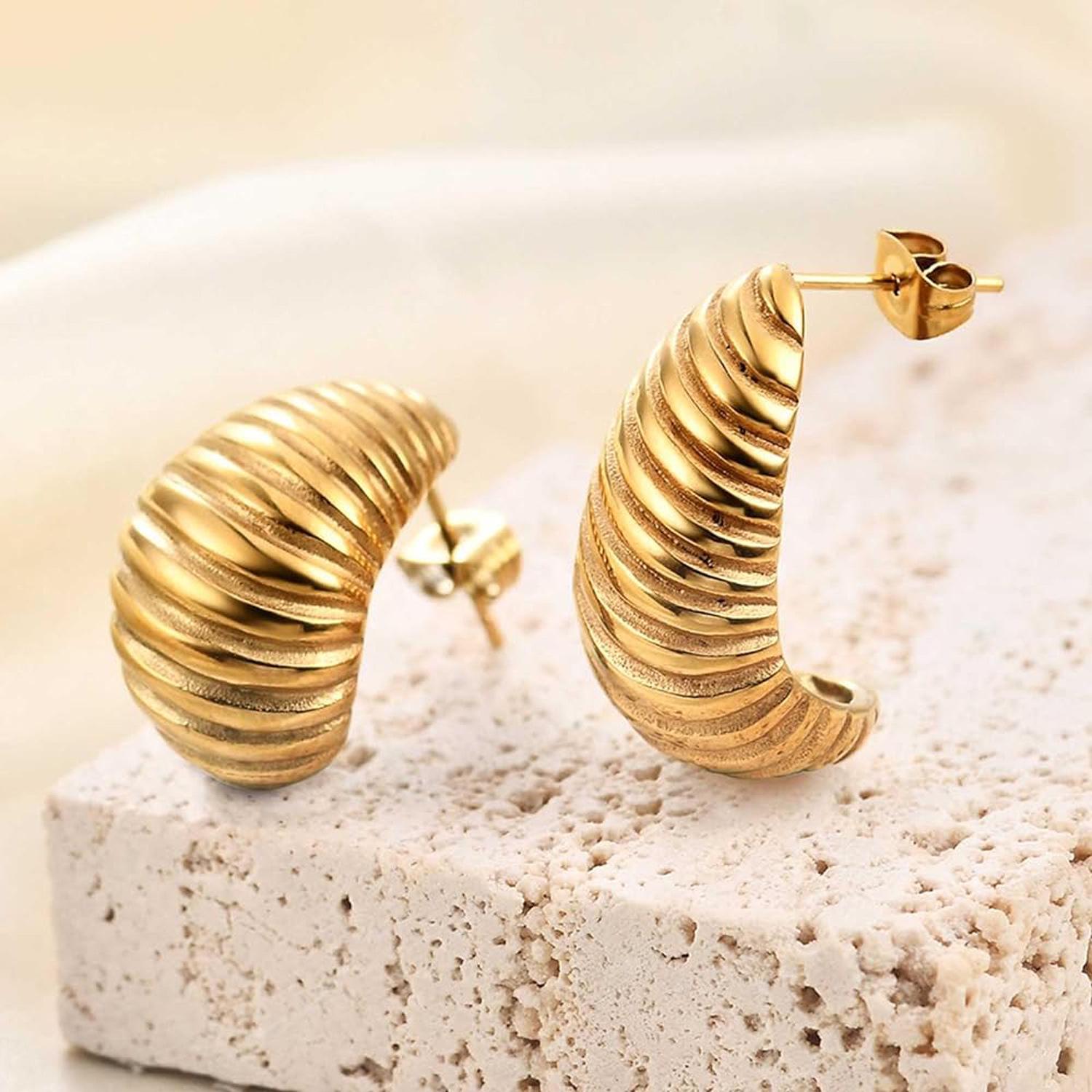 18K Gold-Plated Irregular Spiral Stainless Steel Earrings: European & American Influencer Style серебряный
18K Gold-Plated Irregular Spiral Stainless Steel Earrings: European & American Influencer Style серебряный