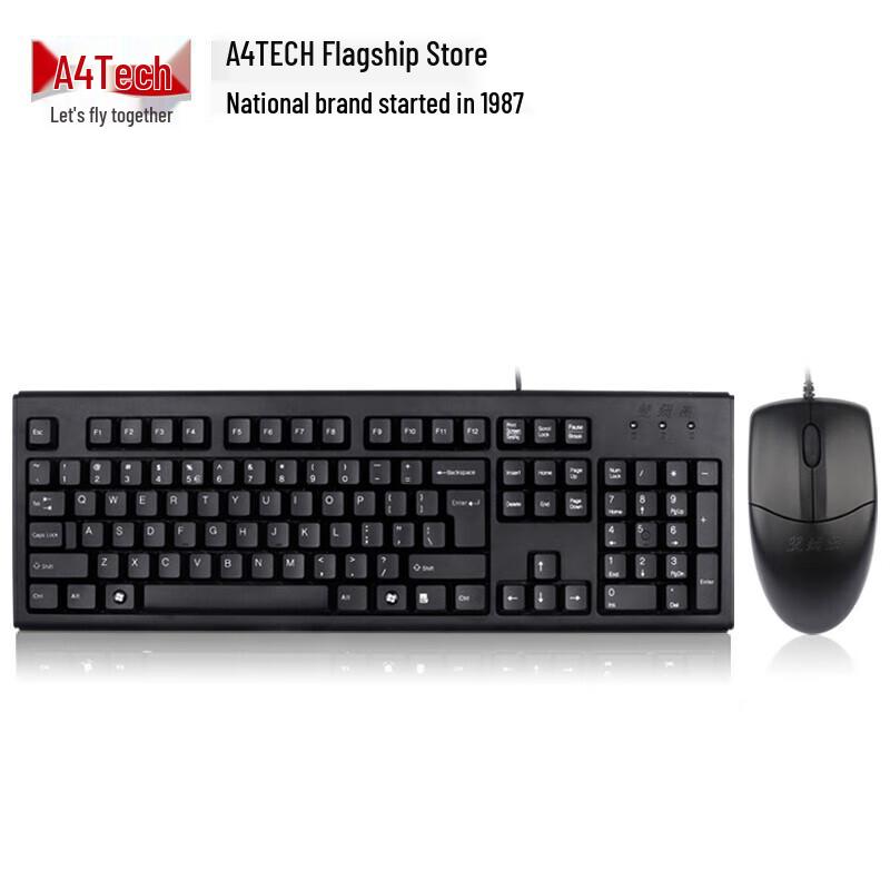 A4Tech Wired Keyboard and Mouse Combo
A4Tech Wired Keyboard and Mouse Combo