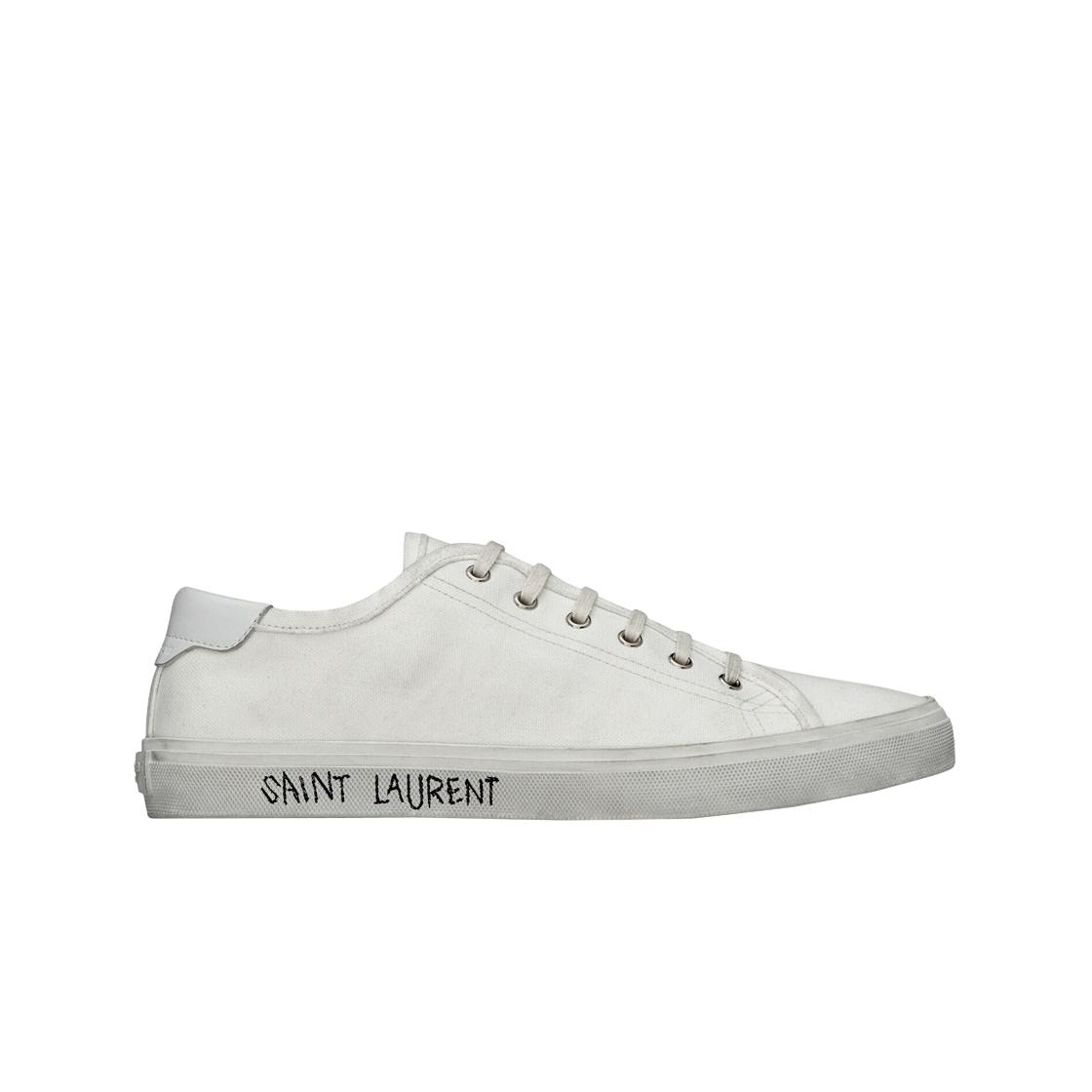 Saint Laurent Malibu Sneakers In Canvas And Smooth Leather Optic White EU 40
Saint Laurent Malibu Sneakers In Canvas And Smooth Leather Optic White EU 40