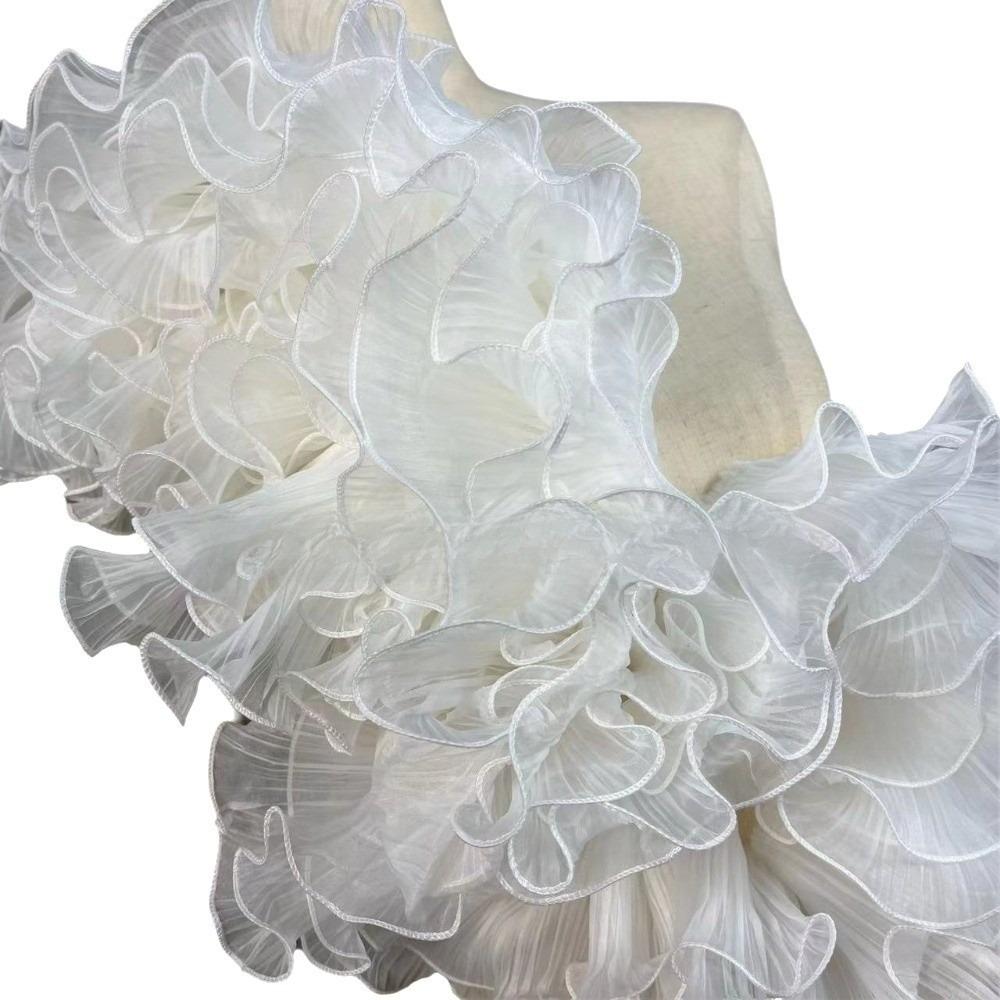 1 Yard Pleated Fabric Magic Color Double Layered Pleated Lace Ruffle Pleated Organza Translucent Plisse Cloth Wedding Dress Length 1 Yard білий
1 Yard Pleated Fabric Magic Color Double Layered Pleated Lace Ruffle Pleated Organza Translucent Plisse Cloth Wedding Dress Length 1 Yard білий