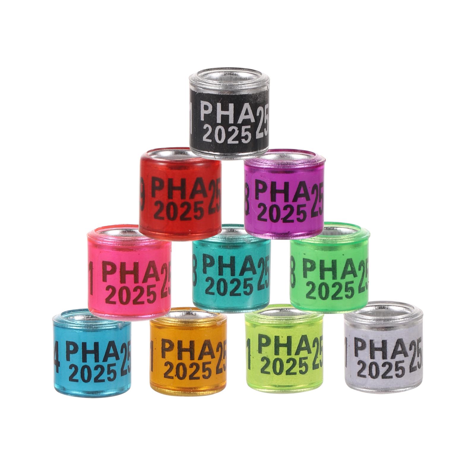 PHA 2025/2026 Pigeon Foot Ring Inner Diameter 8mm with Number Aluminum Plastic Bird Foot Ring Multicolor Bird Accessories 50Pcs
PHA 2025/2026 Pigeon Foot Ring Inner Diameter 8mm with Number Aluminum Plastic Bird Foot Ring Multicolor Bird Accessories 50Pcs