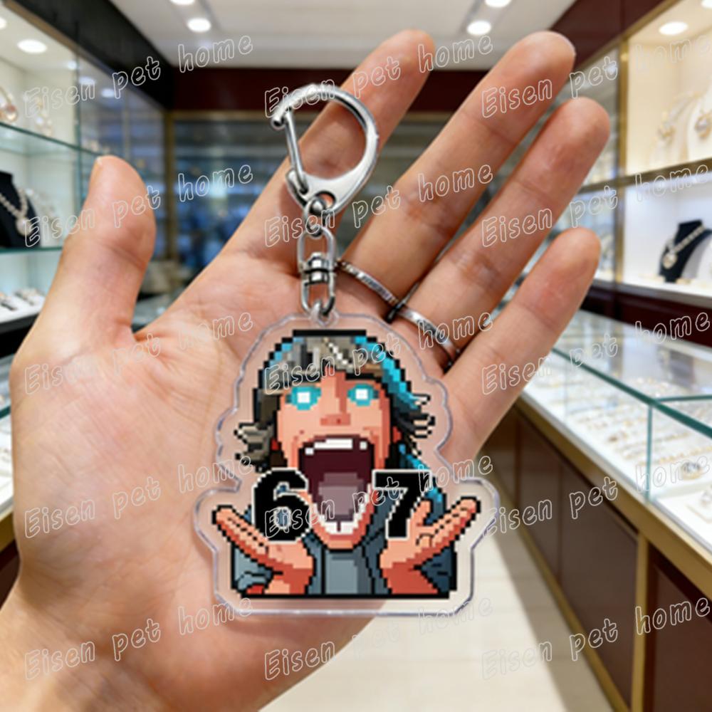 Fuuny 6 7 Six Seven Keychain Accessories Bag 67 Meme Basketball Football Hockey Keyrings Jewelry Gifts for Friends
Fuuny 6 7 Six Seven Keychain Accessories Bag 67 Meme Basketball Football Hockey Keyrings Jewelry Gifts for Friends