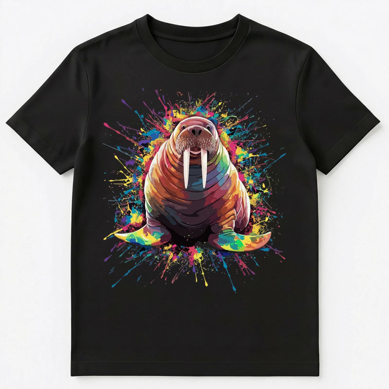 Colorful Paint Splash Walrus Art Graphic Unisex T-Shirt S
Colorful Paint Splash Walrus Art Graphic Unisex T-Shirt S