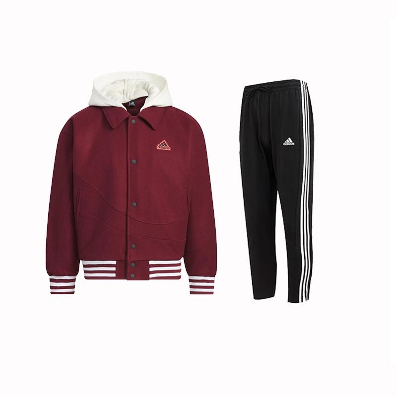 Adidas Loose Fit Hooded Long Sleeve Jacket Vintage Mid Waist Drawstring Pants Casual Sports Set Men Sets IT0210+IC0044 L
Adidas Loose Fit Hooded Long Sleeve Jacket Vintage Mid Waist Drawstring Pants Casual Sports Set Men Sets IT0210+IC0044 L