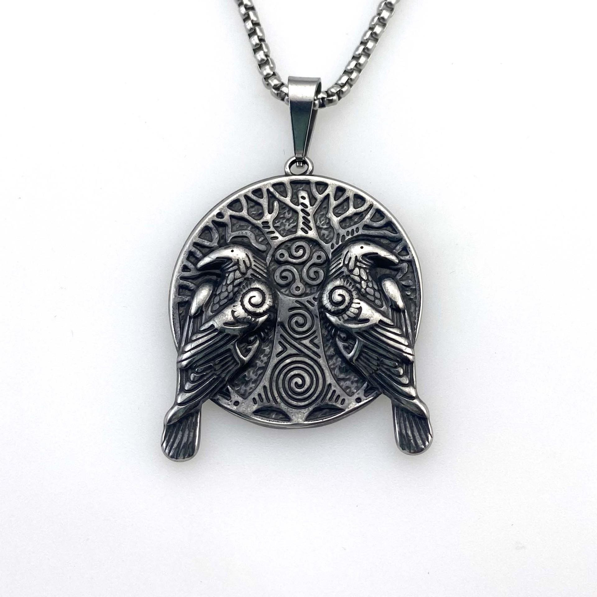 Necklace Retro Viking Embossed Double Eagle Back-to-back Versatile Fashionable Men s Pendant 50CM(Necklace Size)
Necklace Retro Viking Embossed Double Eagle Back-to-back Versatile Fashionable Men s Pendant 50CM(Necklace Size)