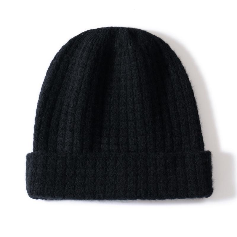 Solid Color Checkered Texture 100% Cashmere Knitted Cap Unisex Warm Winter Cap Fashionable Headscarf Style for Men And Women чорний
Solid Color Checkered Texture 100% Cashmere Knitted Cap Unisex Warm Winter Cap Fashionable Headscarf Style for Men And Women чорний