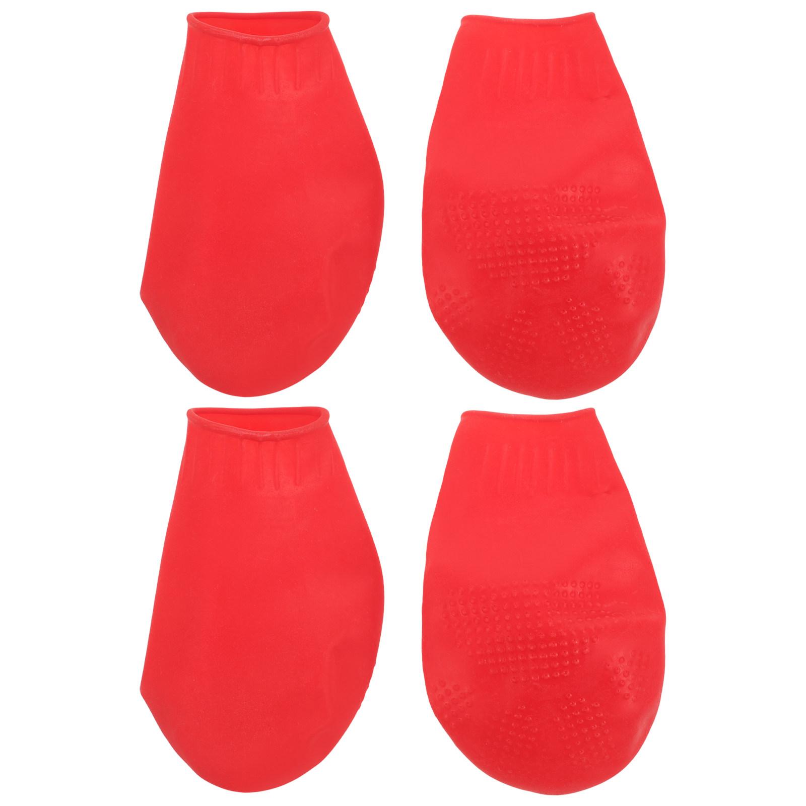 4Pcs Dog Rain Shoes Protective Waterproof Non Slip Pet Boots Lightweight Anti Slip Dog Shoes for Outdoor Activities 4.5X4X4CM
4Pcs Dog Rain Shoes Protective Waterproof Non Slip Pet Boots Lightweight Anti Slip Dog Shoes for Outdoor Activities 4.5X4X4CM