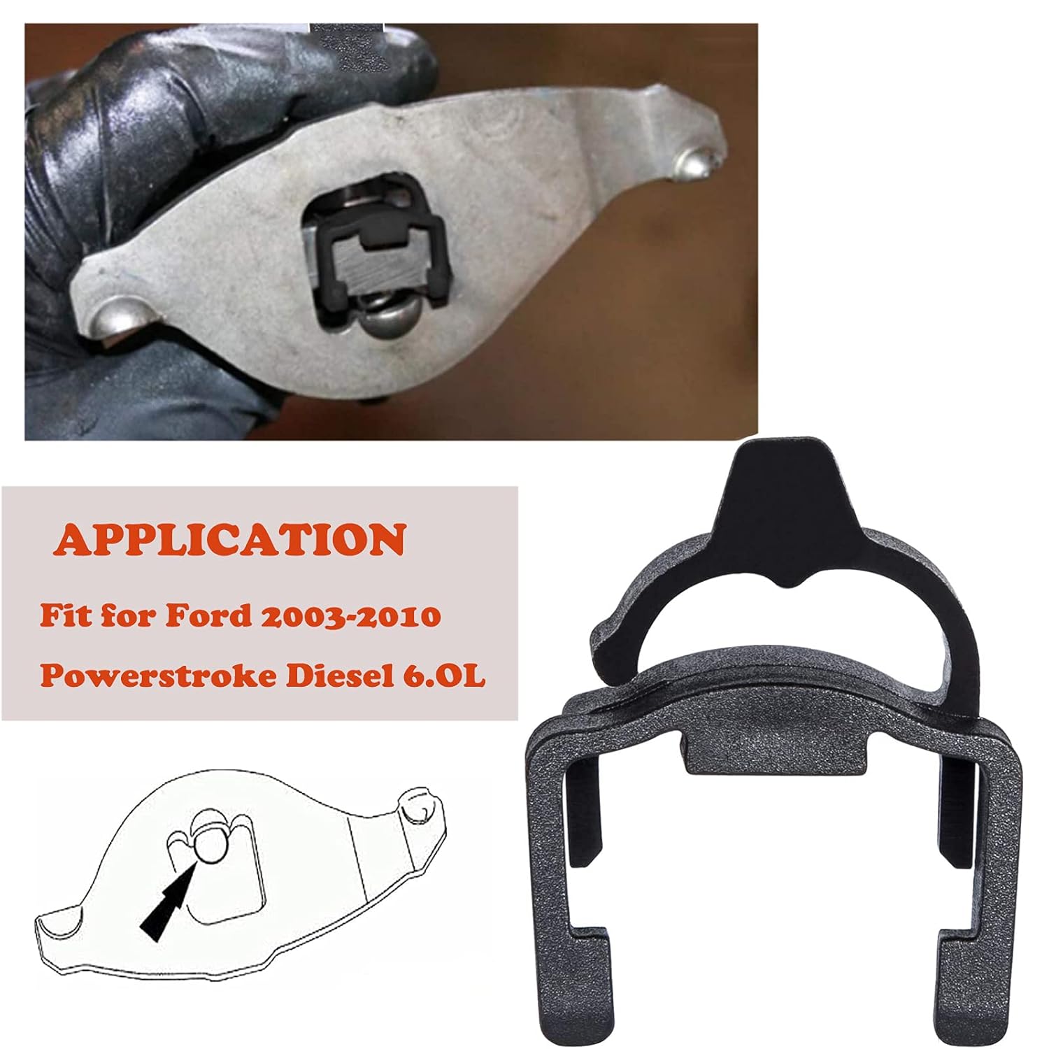 W302193 Rocker Arm Retainer Clip Suitable for 2003~2010 Ford 6.0L Powerstroke Diesel Engines Replace OEM W302193 (16 Pcs/Set)
W302193 Rocker Arm Retainer Clip Suitable for 2003~2010 Ford 6.0L Powerstroke Diesel Engines Replace OEM W302193 (16 Pcs/Set)