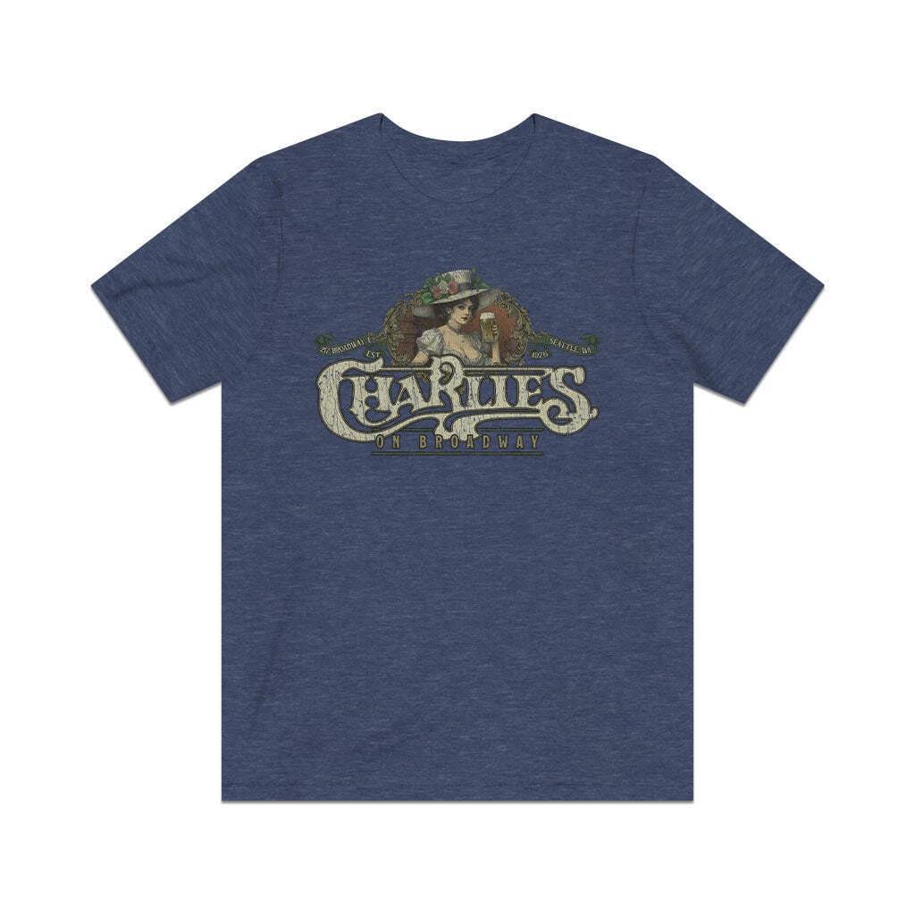 Charlie s on Broadway 1976 Vintage Men s T shirt 4XL
Charlie s on Broadway 1976 Vintage Men s T shirt 4XL