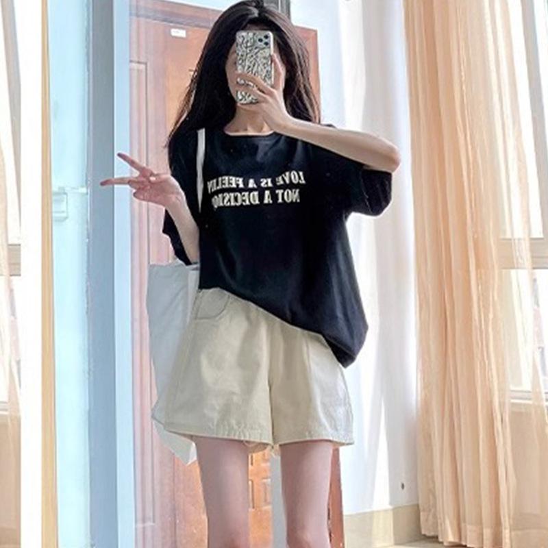Washing Cotton Shorts for Women Ins Summer Ins Thin Loose and Simple Wide-leg A-line Pants Elastic Waist Versatile Meat Cover Casual Pants S
Washing Cotton Shorts for Women Ins Summer Ins Thin Loose and Simple Wide-leg A-line Pants Elastic Waist Versatile Meat Cover Casual Pants S