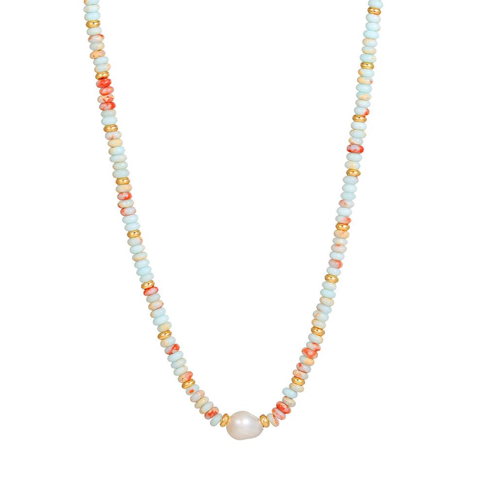 Ethnic Style Shoushan Stone Niche Retro Necklace Beaded Color Dopamine Advanced Sense Collarbone Chain Neck Chain Female
Ethnic Style Shoushan Stone Niche Retro Necklace Beaded Color Dopamine Advanced Sense Collarbone Chain Neck Chain Female