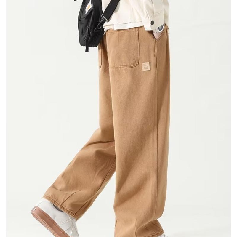 Wide-legged Work Pants for Men s Spring and Summer New Retro Casual Trousers Loose Straight Pants S
Wide-legged Work Pants for Men s Spring and Summer New Retro Casual Trousers Loose Straight Pants S