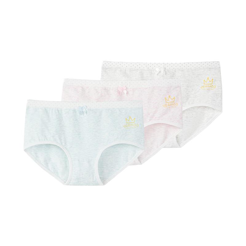 YEEHOO 3A Antibacterial Cotton Girls Briefs 3-Pack 120
YEEHOO 3A Antibacterial Cotton Girls Briefs 3-Pack 120