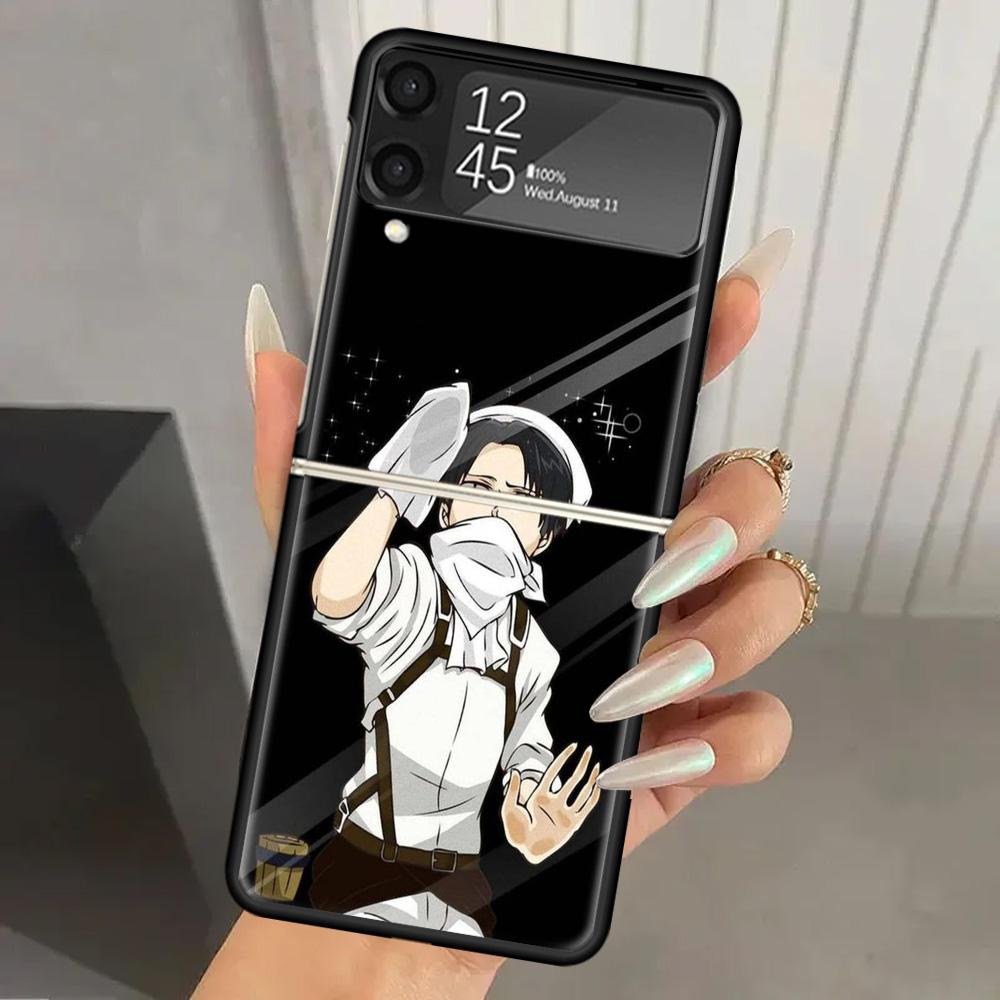 Attack Levi Hard PC Phone Case For Samsung Galaxy Z Flip 6 5 4 3 Black Cover ZFlip6 Flip5 Flip4 5G Foldable Print Cases Samsung Z Flip 6
Attack Levi Hard PC Phone Case For Samsung Galaxy Z Flip 6 5 4 3 Black Cover ZFlip6 Flip5 Flip4 5G Foldable Print Cases Samsung Z Flip 6
