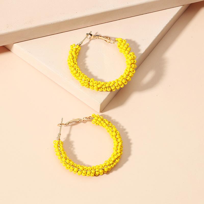 Yellow Beads Women s Hoop Earrings Metal Tube Twisted Acrylic Earrings for Female pendientes de colores Fashion Ear Zircon
Yellow Beads Women s Hoop Earrings Metal Tube Twisted Acrylic Earrings for Female pendientes de colores Fashion Ear Zircon